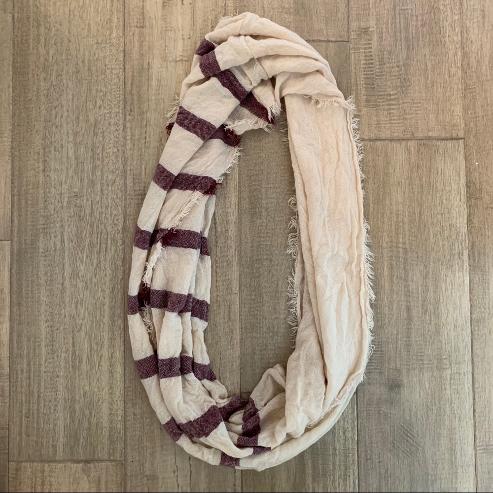 Francesca’s Striped Infinity Scarf - Picture 2 of 4